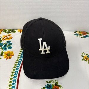 LA Dodgers Hat MLB Genuine Merchandise Black Embroidered Logo Baseball Cap